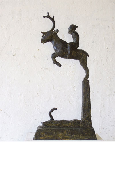 Peer Gynt on the reindeer