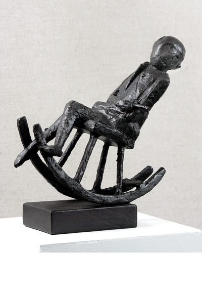 Torsten Renqvist sover sittande