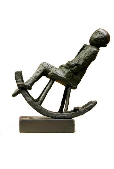 Torsten Renqvist sover sittande