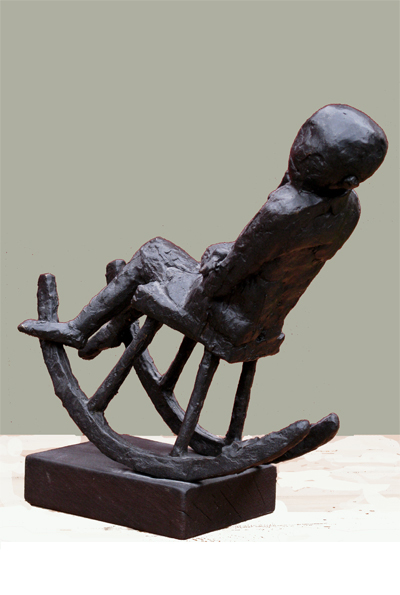 Torsten Renqvist sover sittande